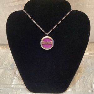 Stainless Steel Dragonfly Diffuser Necklace